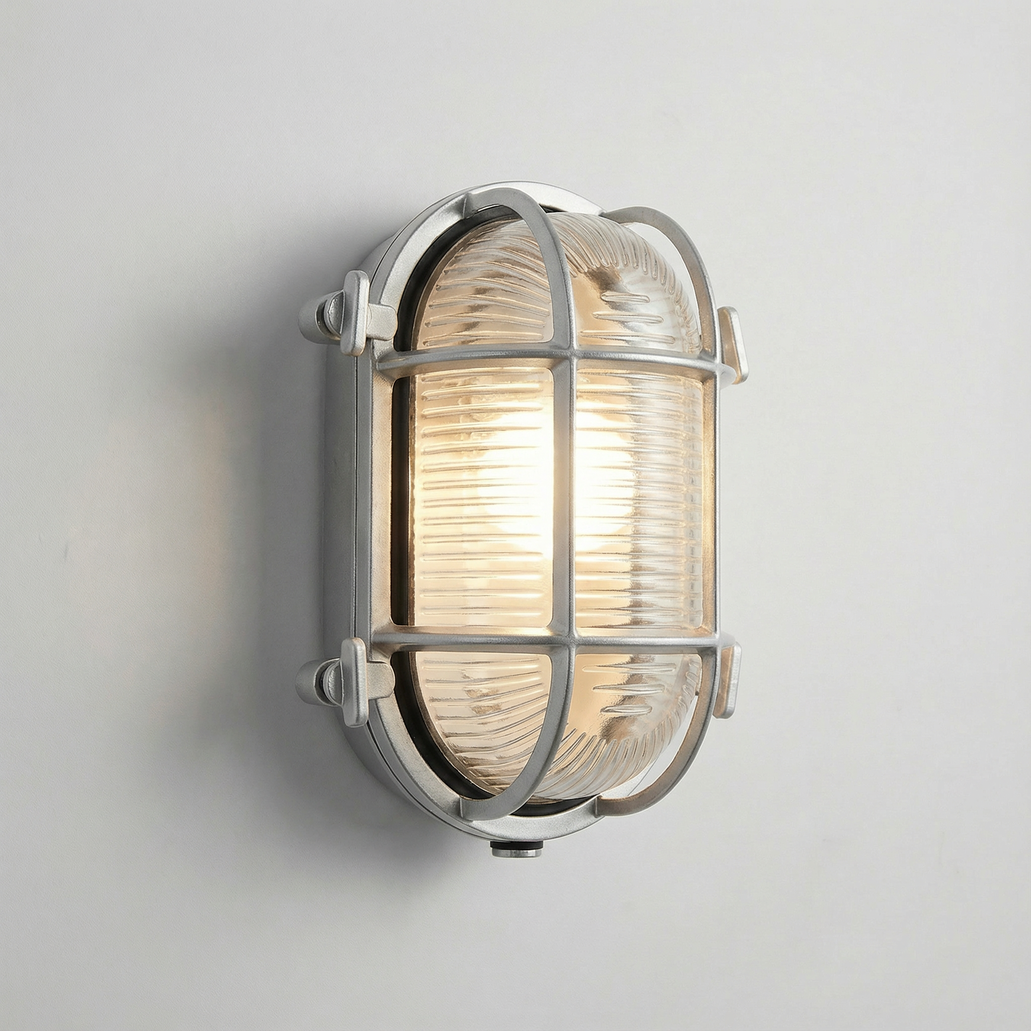 Industrial Outdoor Wall Light – Waterproof Cage Sconce
