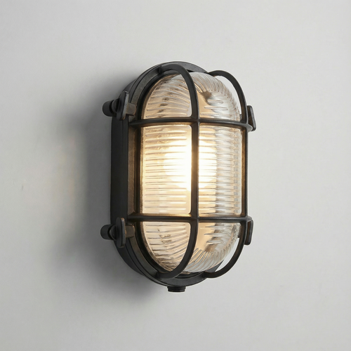 Industrial Outdoor Wall Light – Waterproof Cage Sconce