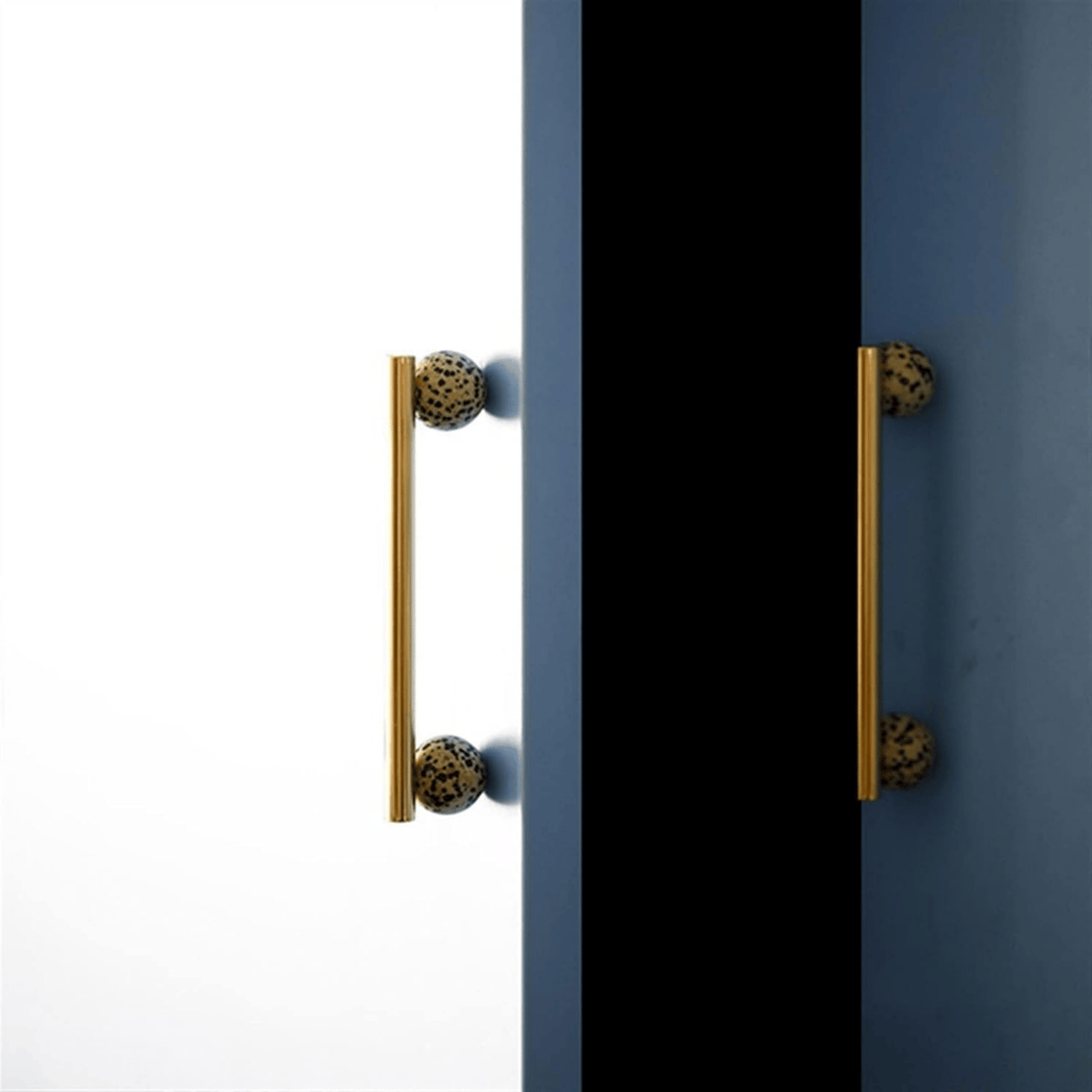 Marble Knob - Satin Brass Cabinet Hardware