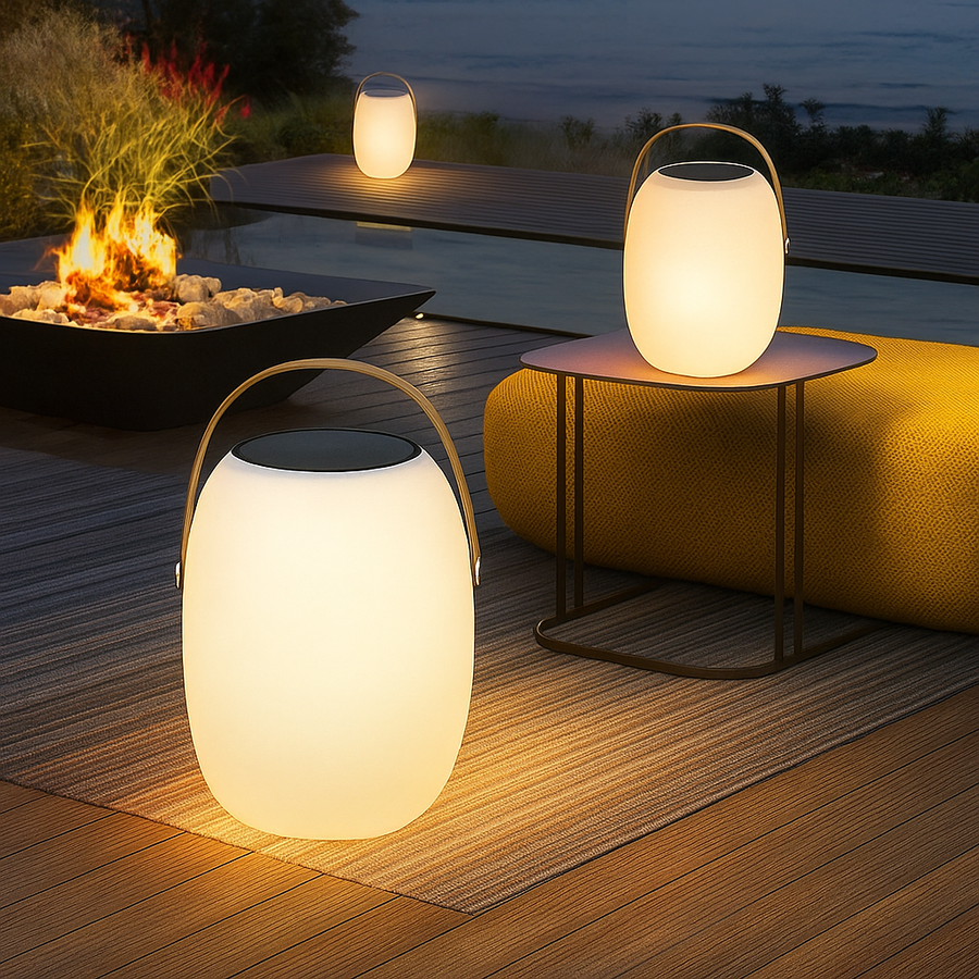 Elegant Solar Outdoor LED Lamp for Garden & Terrace Use