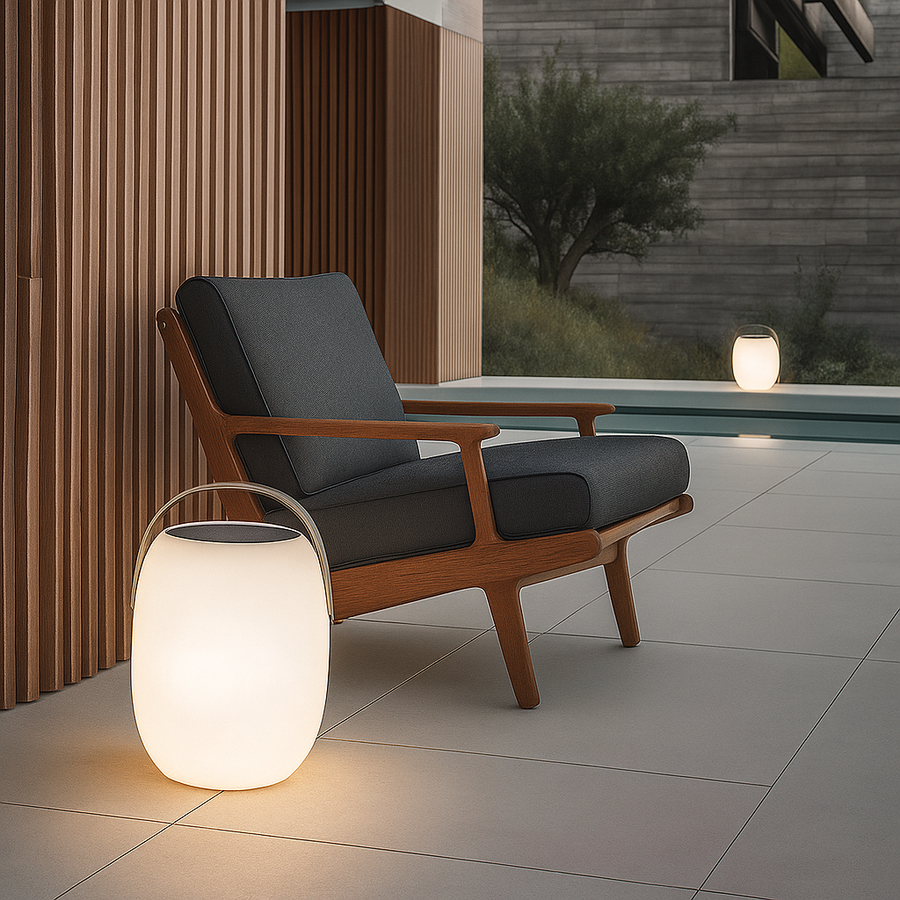 Elegant Solar Outdoor LED Lamp for Garden & Terrace Use