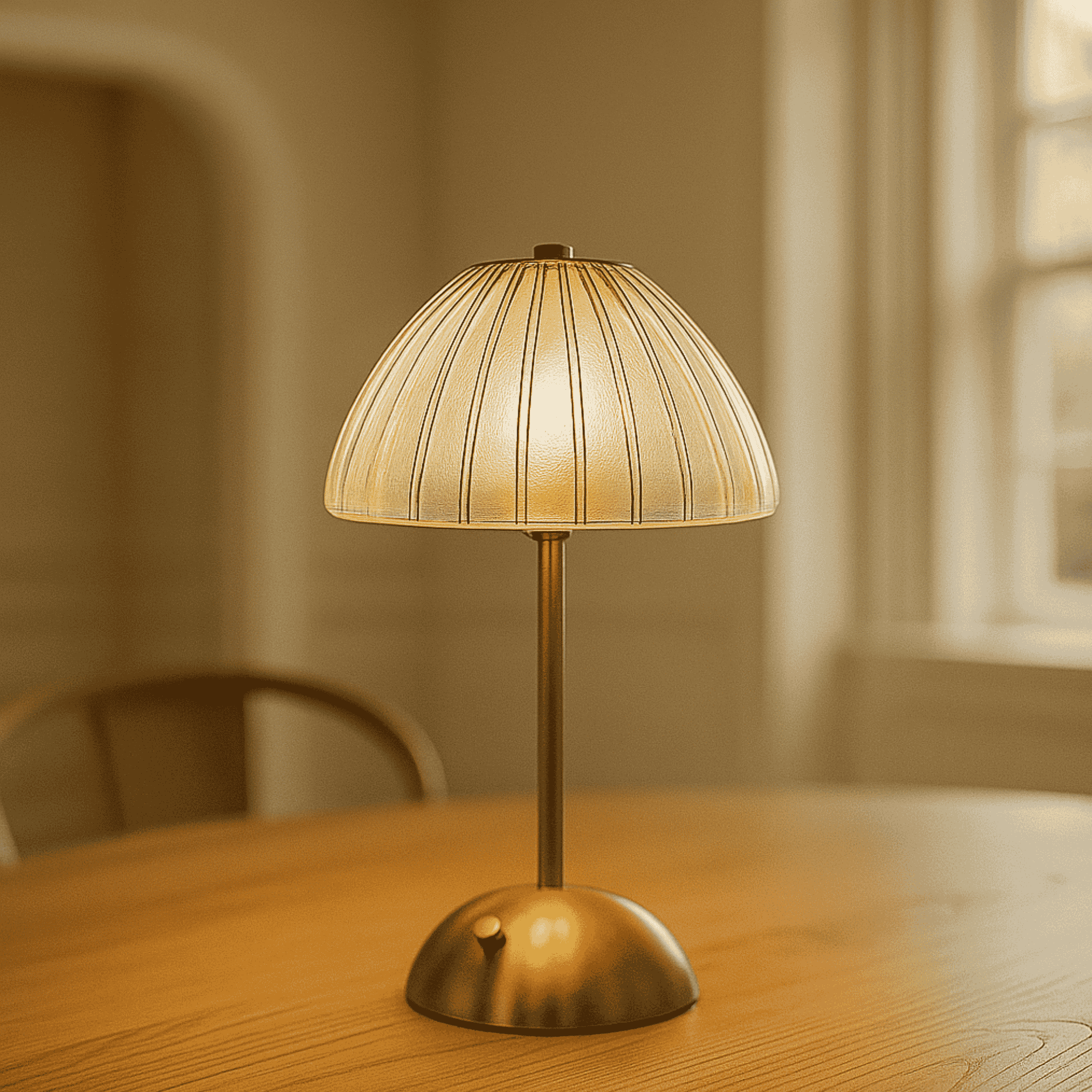 Crystal Table Lamp Rechargeable - Touch Control LED