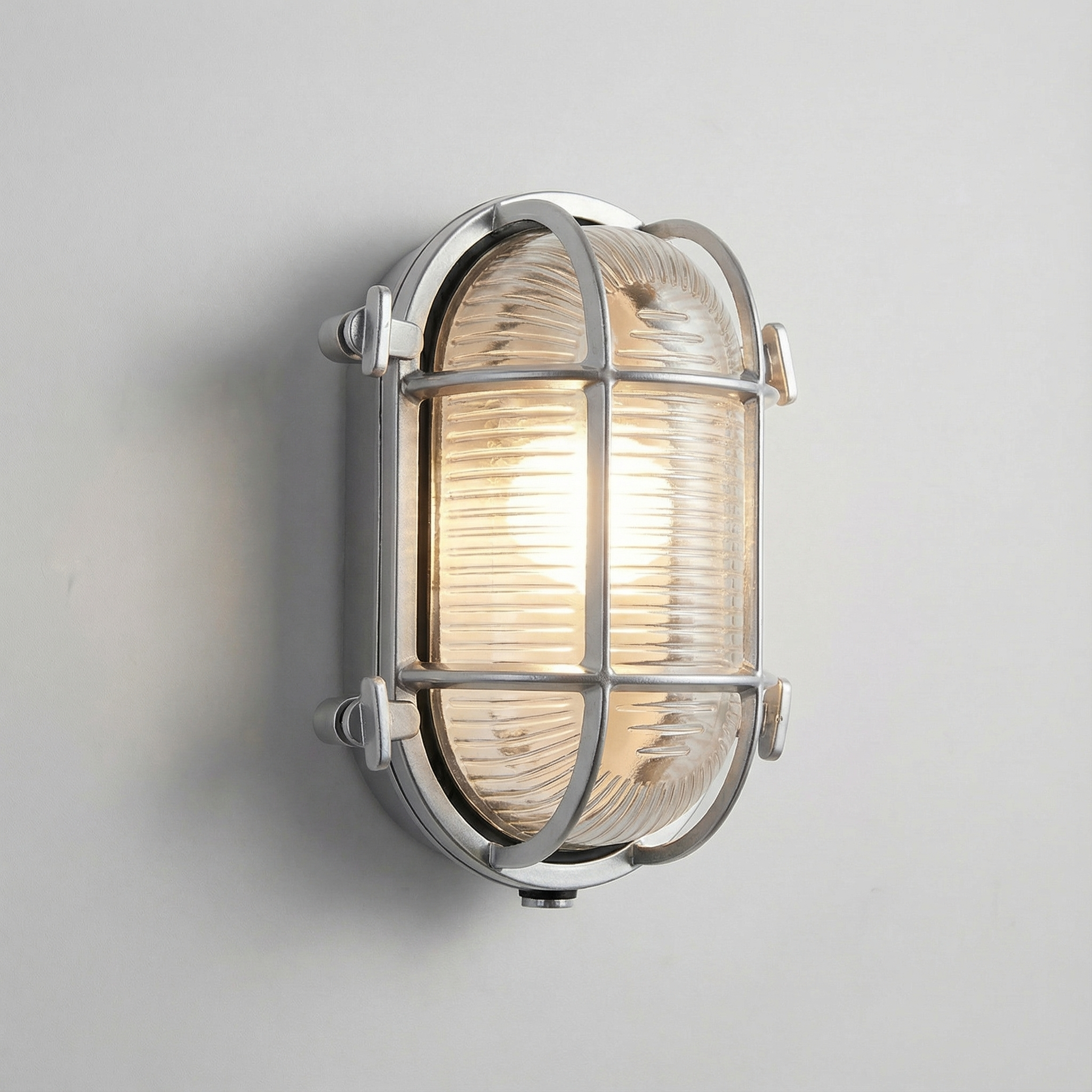 Industrial Outdoor Wall Light – Waterproof Cage Sconce