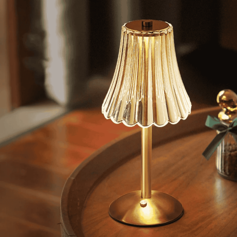 Crystal Table Lamp Rechargeable - Touch Control LED