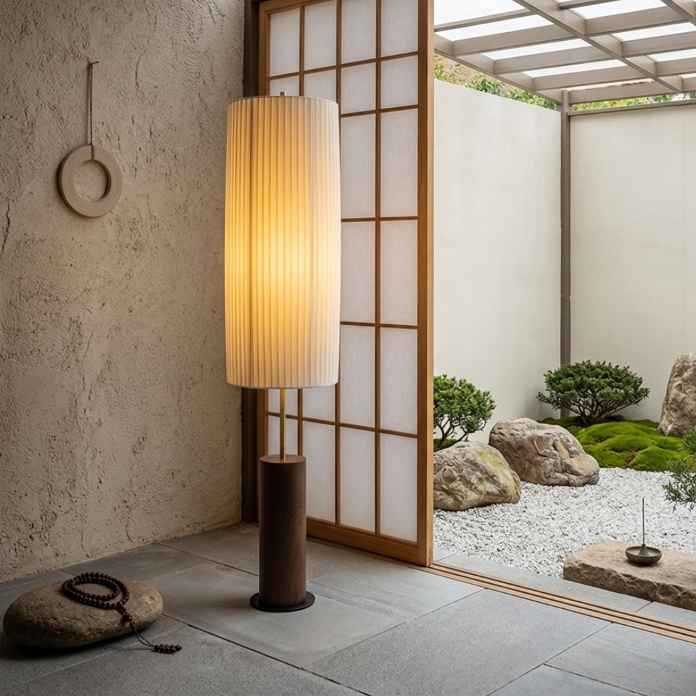Modern Floor Lamp - Japanese Wabi Sabi Design