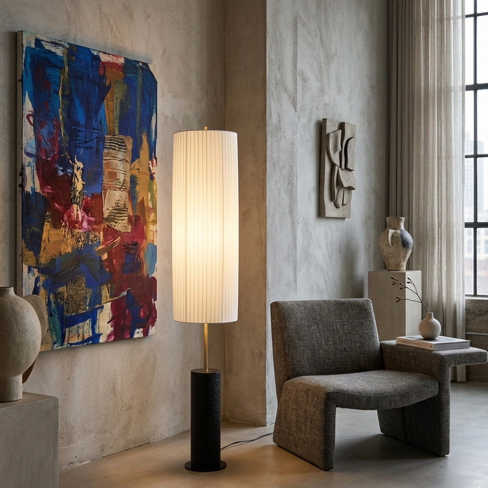 Modern Floor Lamp - Japanese Wabi Sabi Design