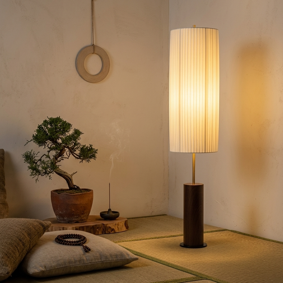 Modern Floor Lamp - Japanese Wabi Sabi Design