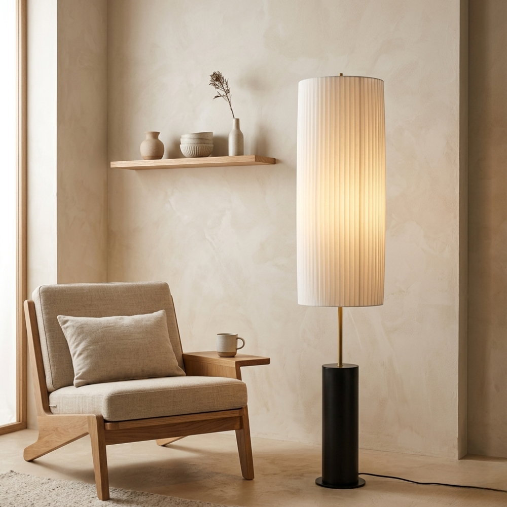 Modern Floor Lamp - Japanese Wabi Sabi Design