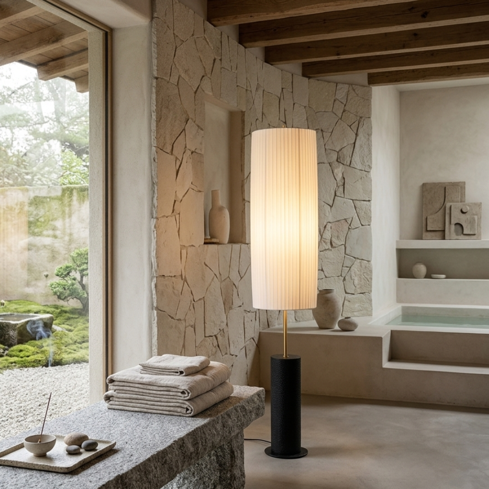 Modern Floor Lamp - Japanese Wabi Sabi Design