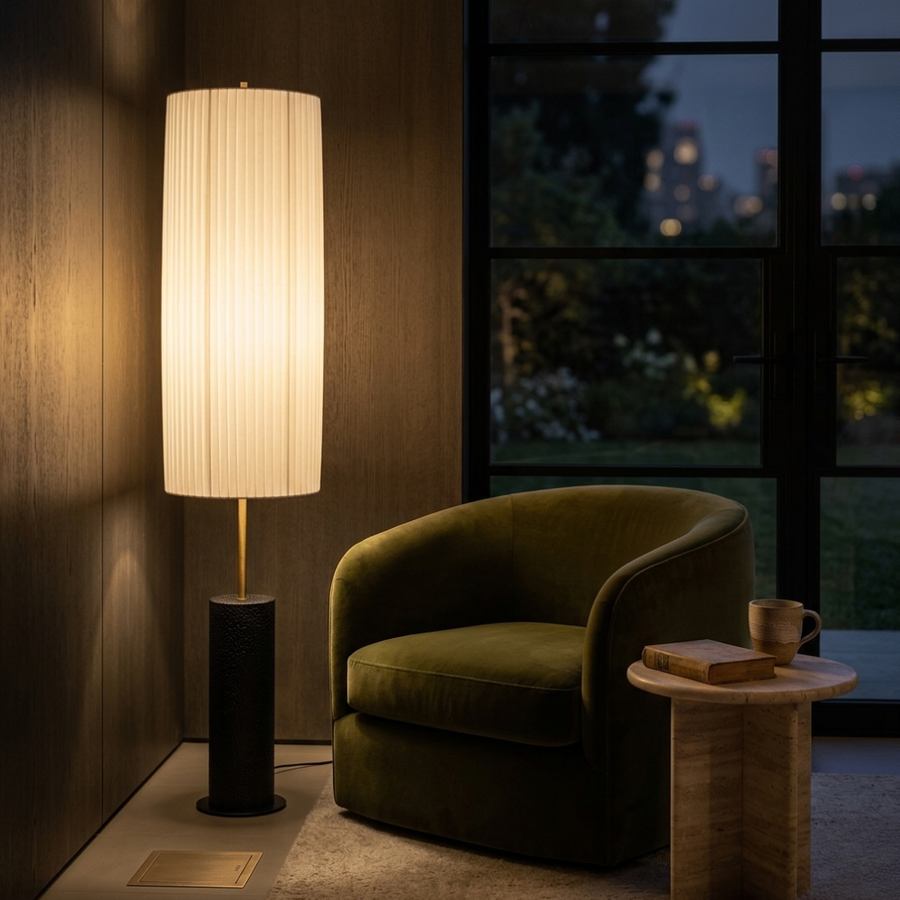 Modern Floor Lamp - Japanese Wabi Sabi Design