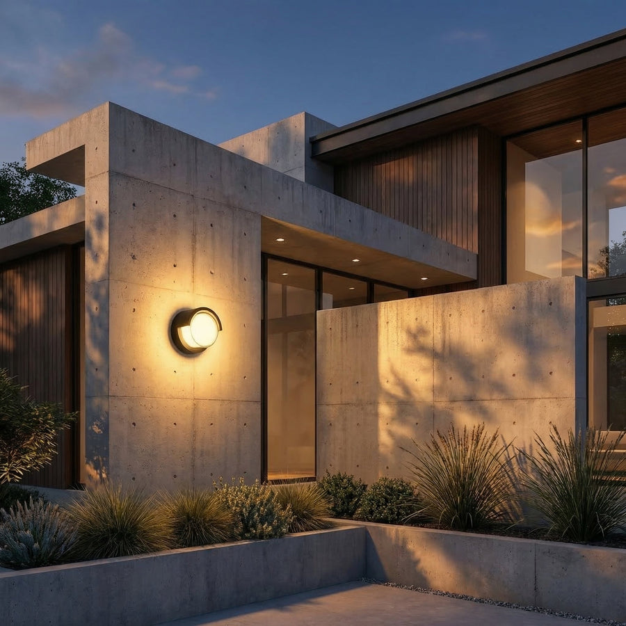 12W Round Outdoor LED Wall Light – Warm or Cool White