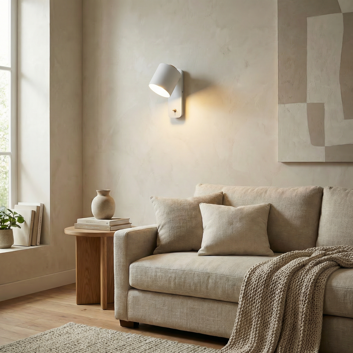 Adjustable Wall Light with Switch – Nordic Bedside Lamp