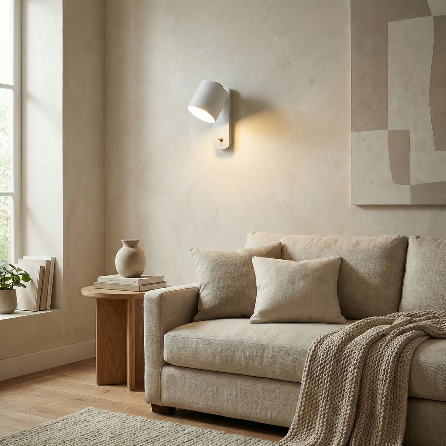 Adjustable Wall Light with Switch – Nordic Bedside Lamp