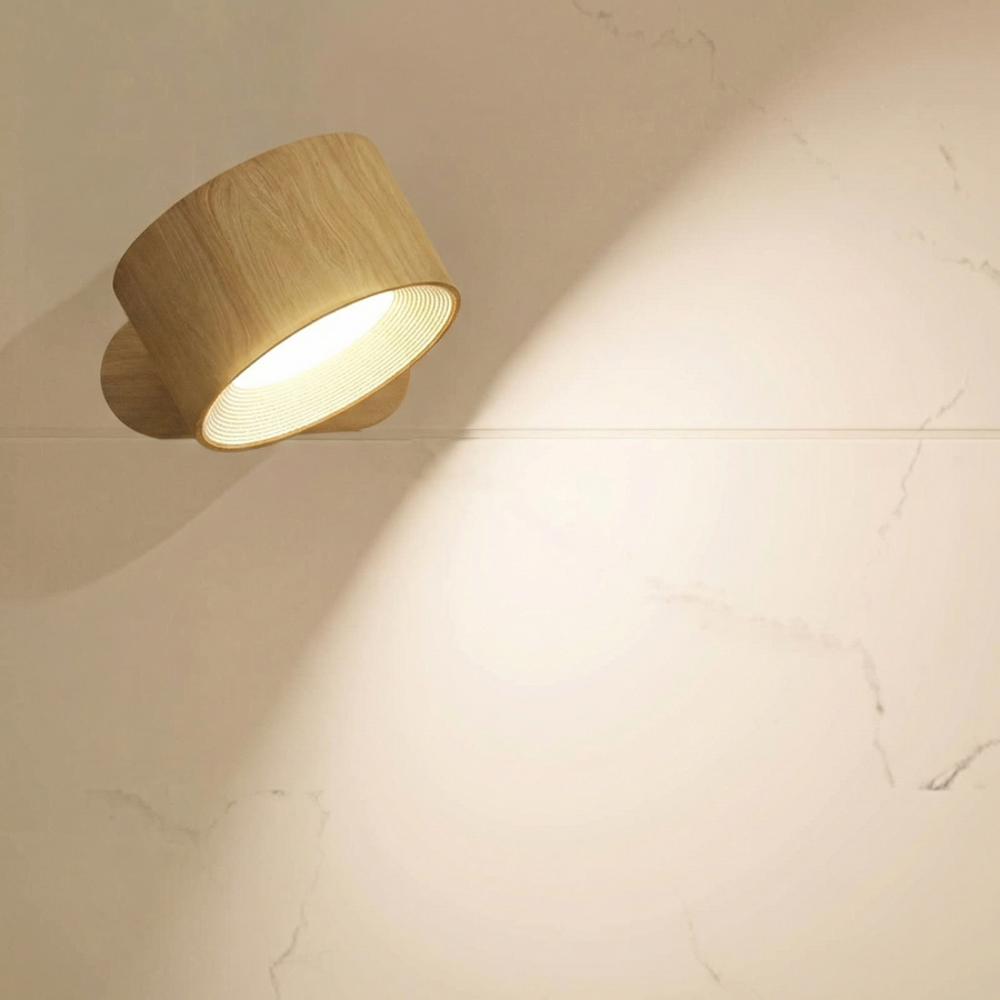 Rechargeable LED Wall Light – 360° Rotating Magnetic Lamp