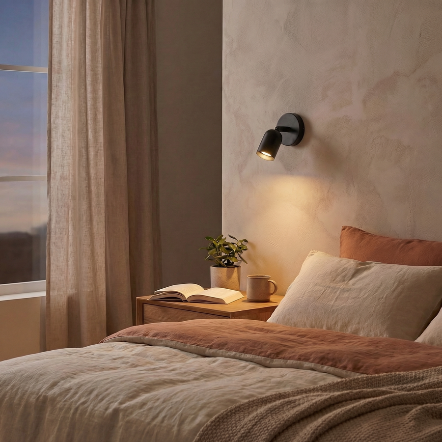Adjustable LED Wall Spotlight – Nordic Bedside Reading Light