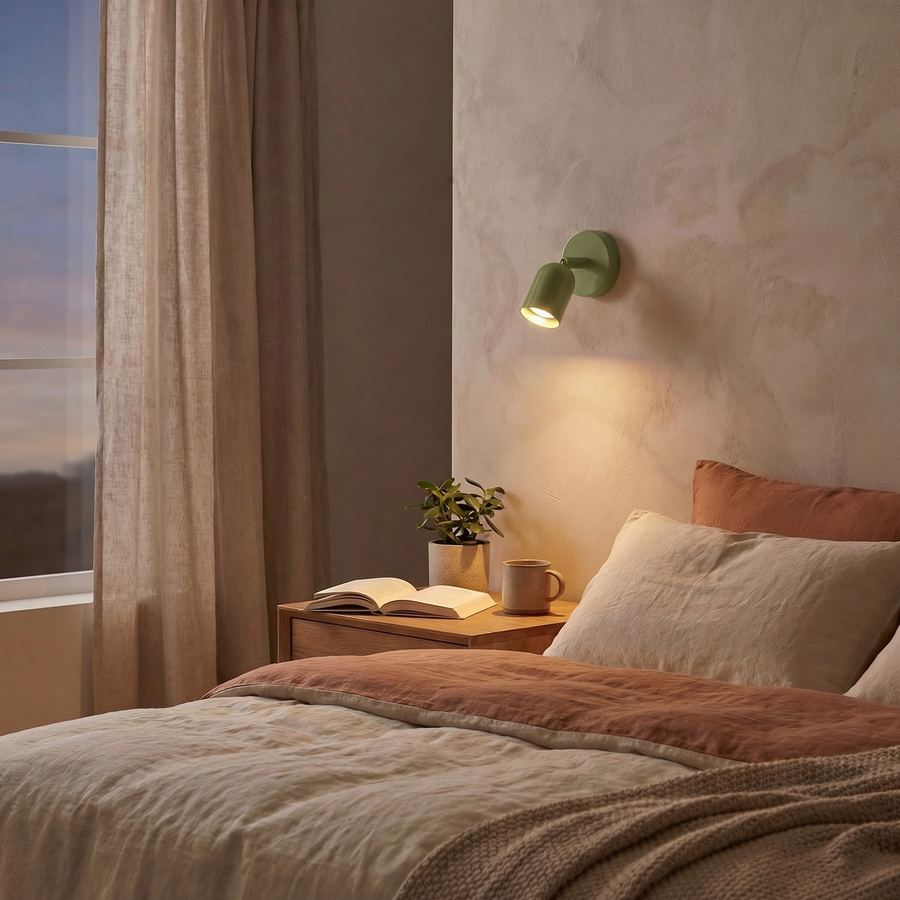 Adjustable LED Wall Spotlight – Nordic Bedside Reading Light