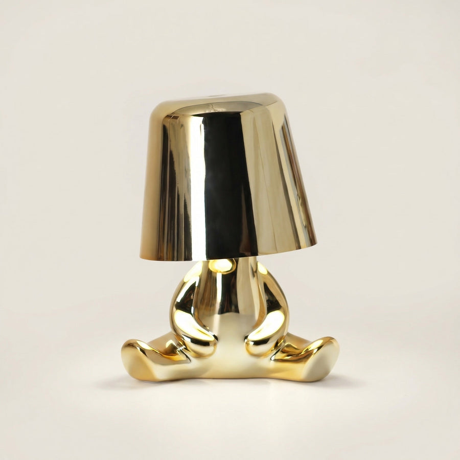 Rechargeable Thinker Table Lamp – USB LED Sculpture Light