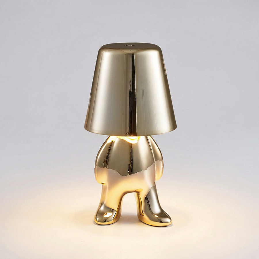 Rechargeable Thinker Table Lamp – USB LED Sculpture Light
