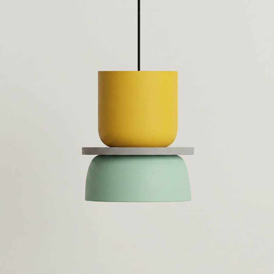 Nordic Macaron Pendant Light – Colourful Acrylic Chandelier