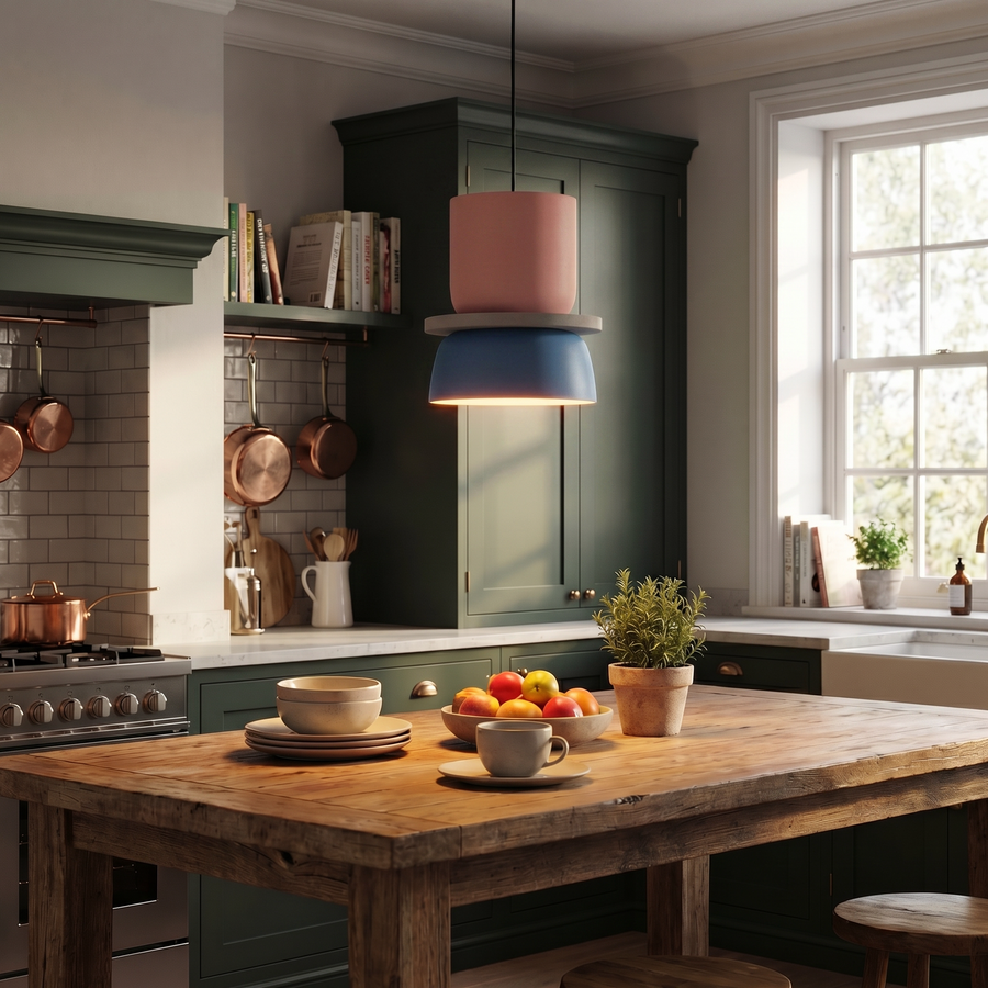 Nordic Macaron Pendant Light – Colourful Acrylic Chandelier