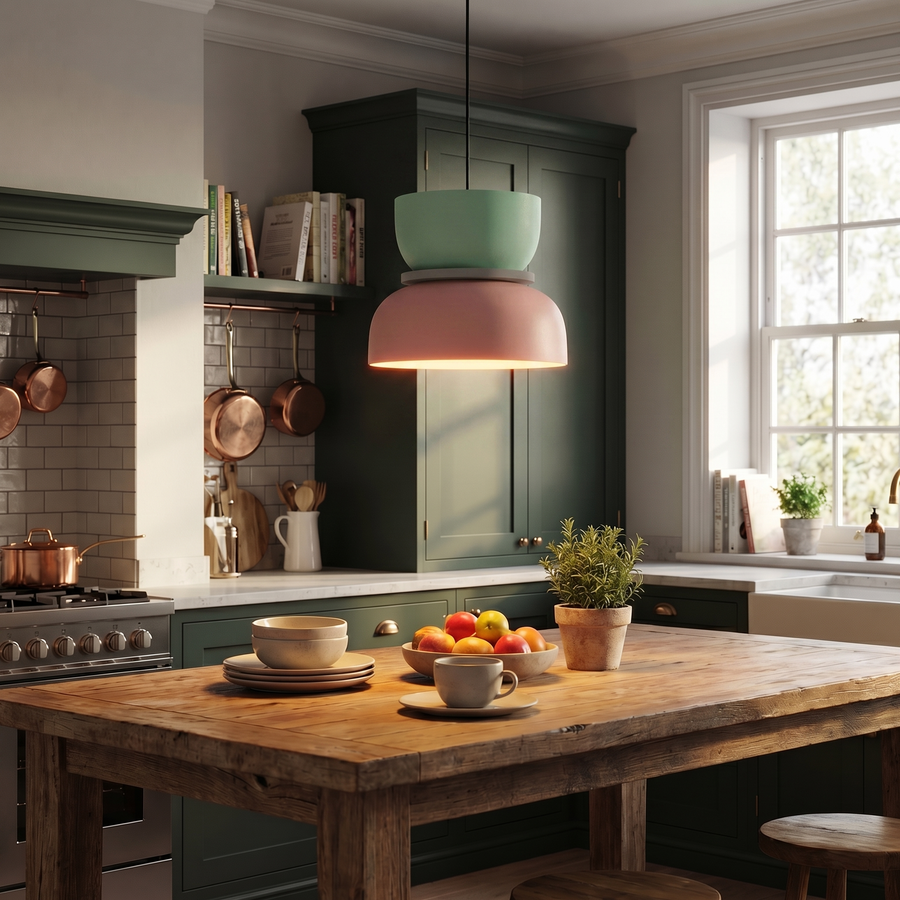 Nordic Macaron Pendant Light – Colourful Acrylic Chandelier
