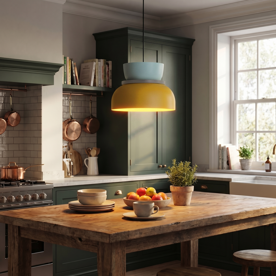 Nordic Macaron Pendant Light – Colourful Acrylic Chandelier