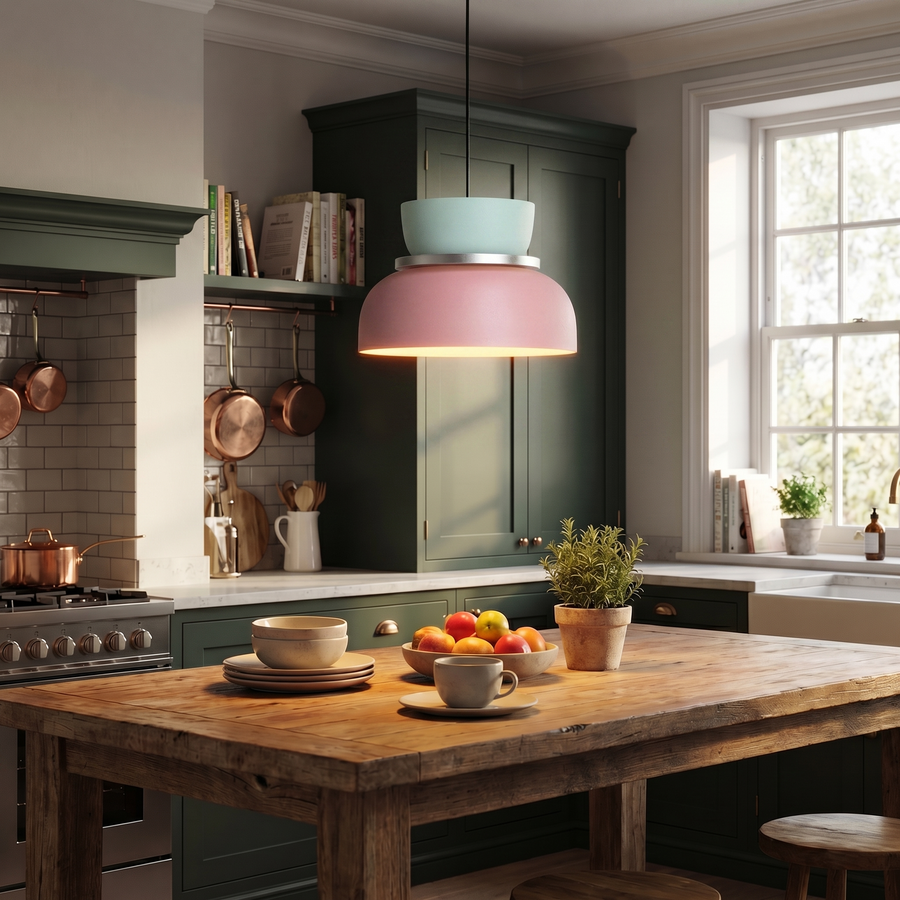 Nordic Macaron Pendant Light – Colourful Acrylic Chandelier