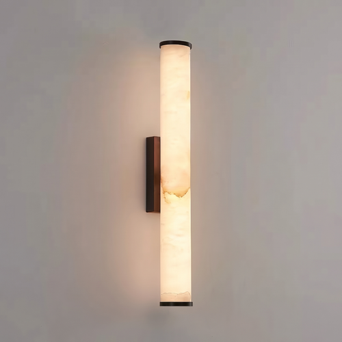 Marble LED Wall Light – Slim Vertical Sconce