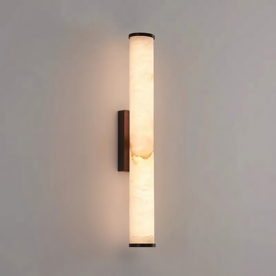 Marble LED Wall Light – Slim Vertical Sconce