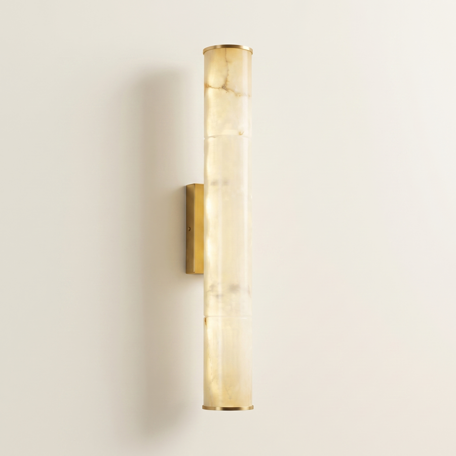 Marble LED Wall Light – Slim Vertical Sconce