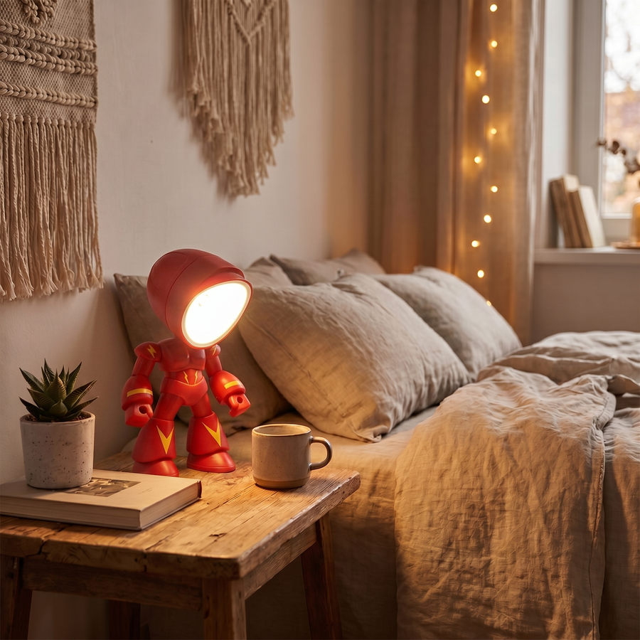 Robot LED Night Light – Colourful Bedside Lamp