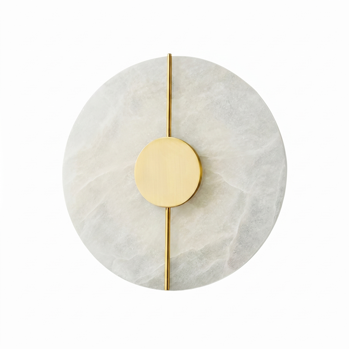 Marble-Effect LED Wall Light – Gold Finish Sconce